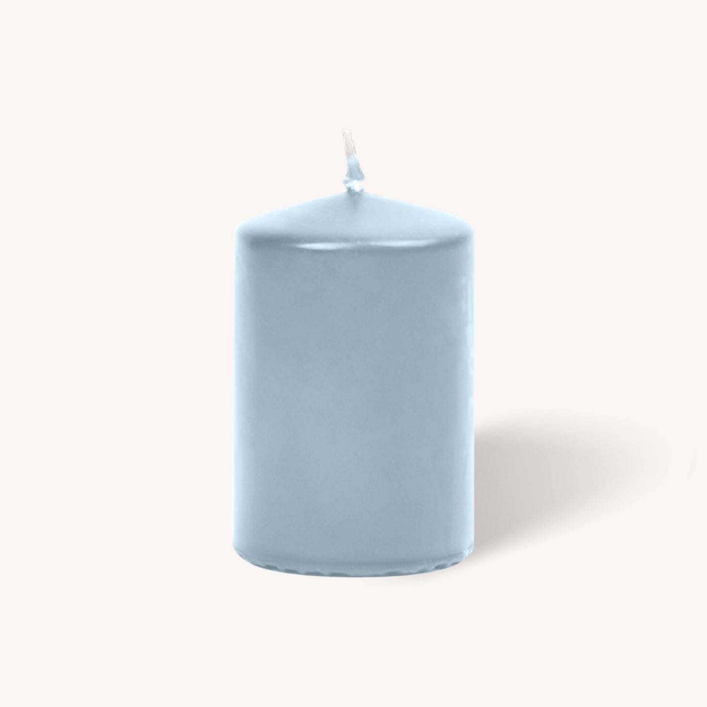 Ice Blue Pillar Candles - 2" x 3" - 4 Pack