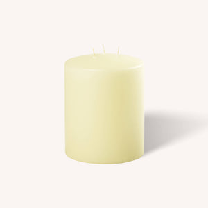 Ivory 3 Wick Pillar Candle - 4.75" x 6"