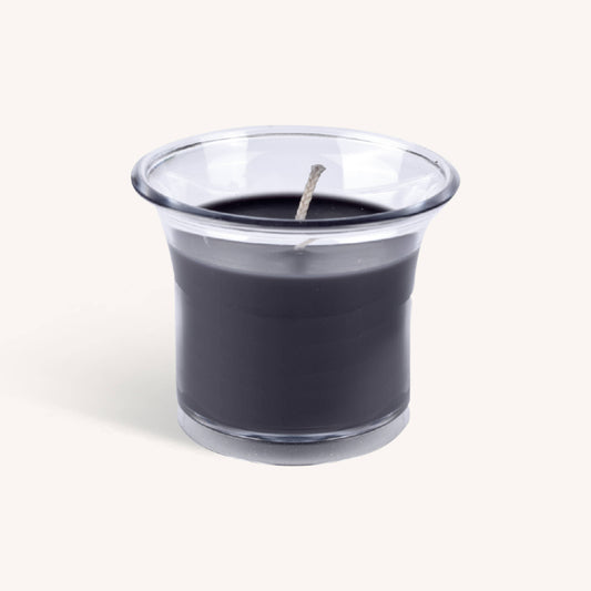 Scented Candles In Plastic Cups - Deep Black - 12Hr - 4Pk