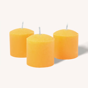 Scented Votive Candles - Tropical Mango - 12 Hours - 9 Pack