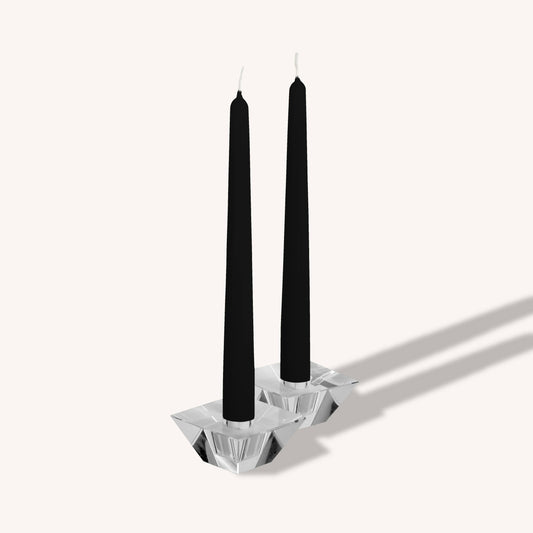 Black Taper Candles - 14 Inch - 12 Pack