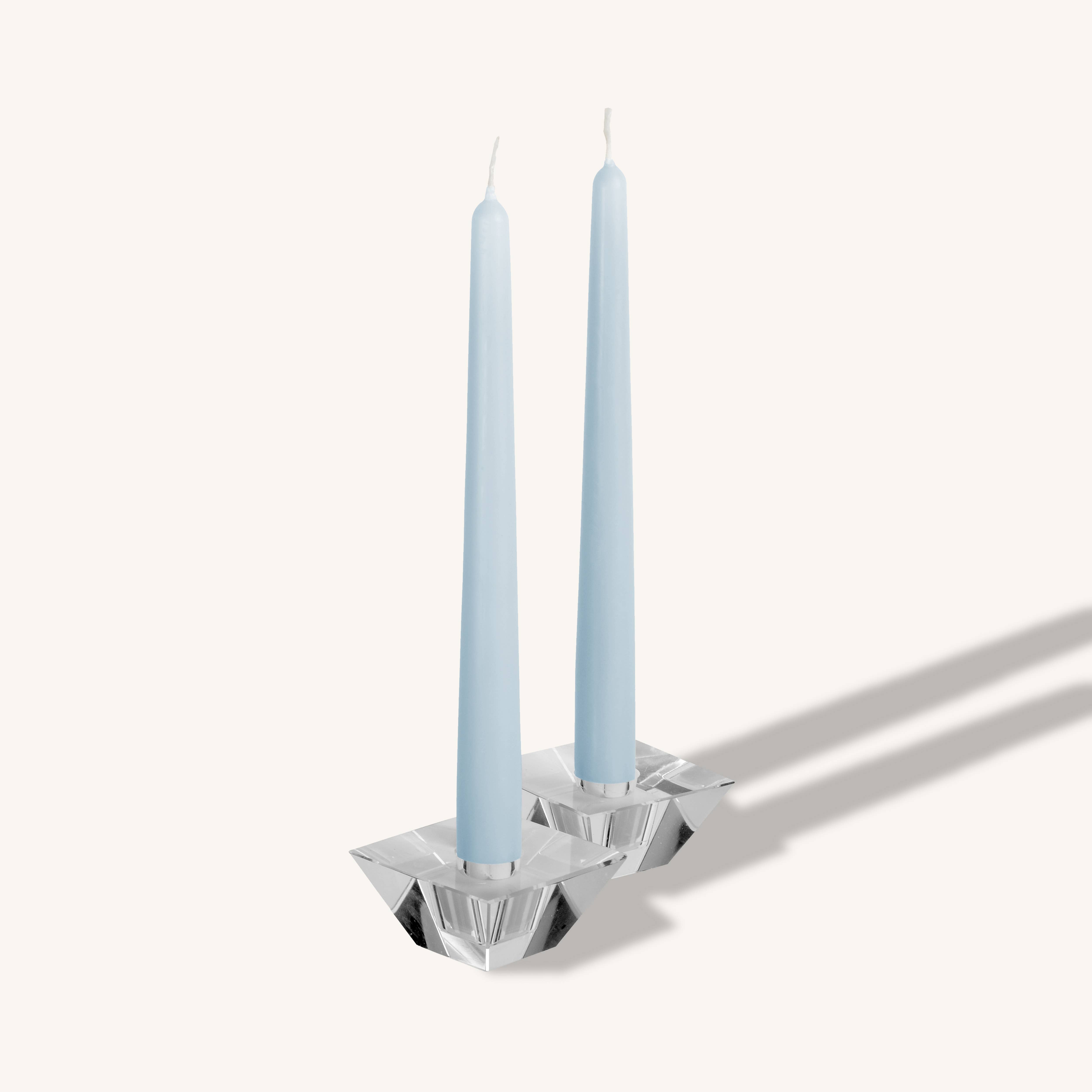 Ice Blue Taper Candles - 10 Inch - 12 Pack