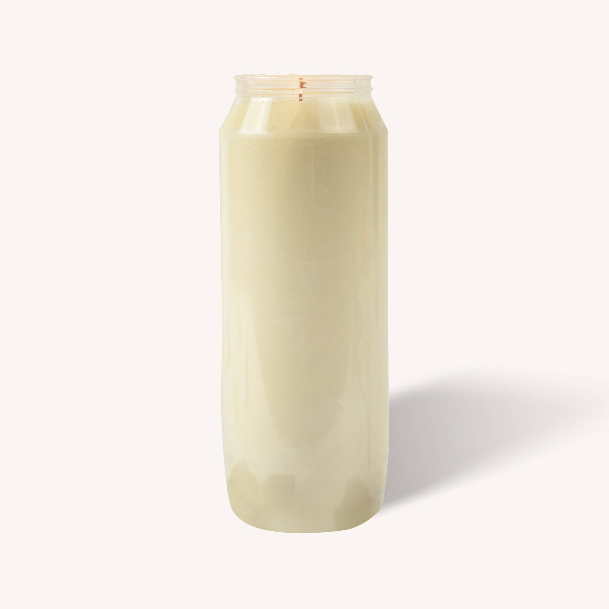 White emergency prayer candle in plastic cup, 7 day burn, pack of 10