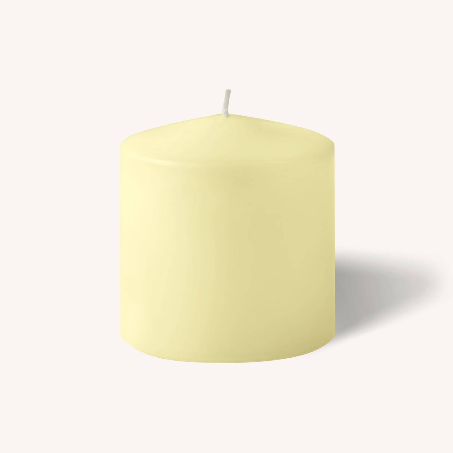 Ivory Pillar Candles - 3" x 3" - 6 Pack