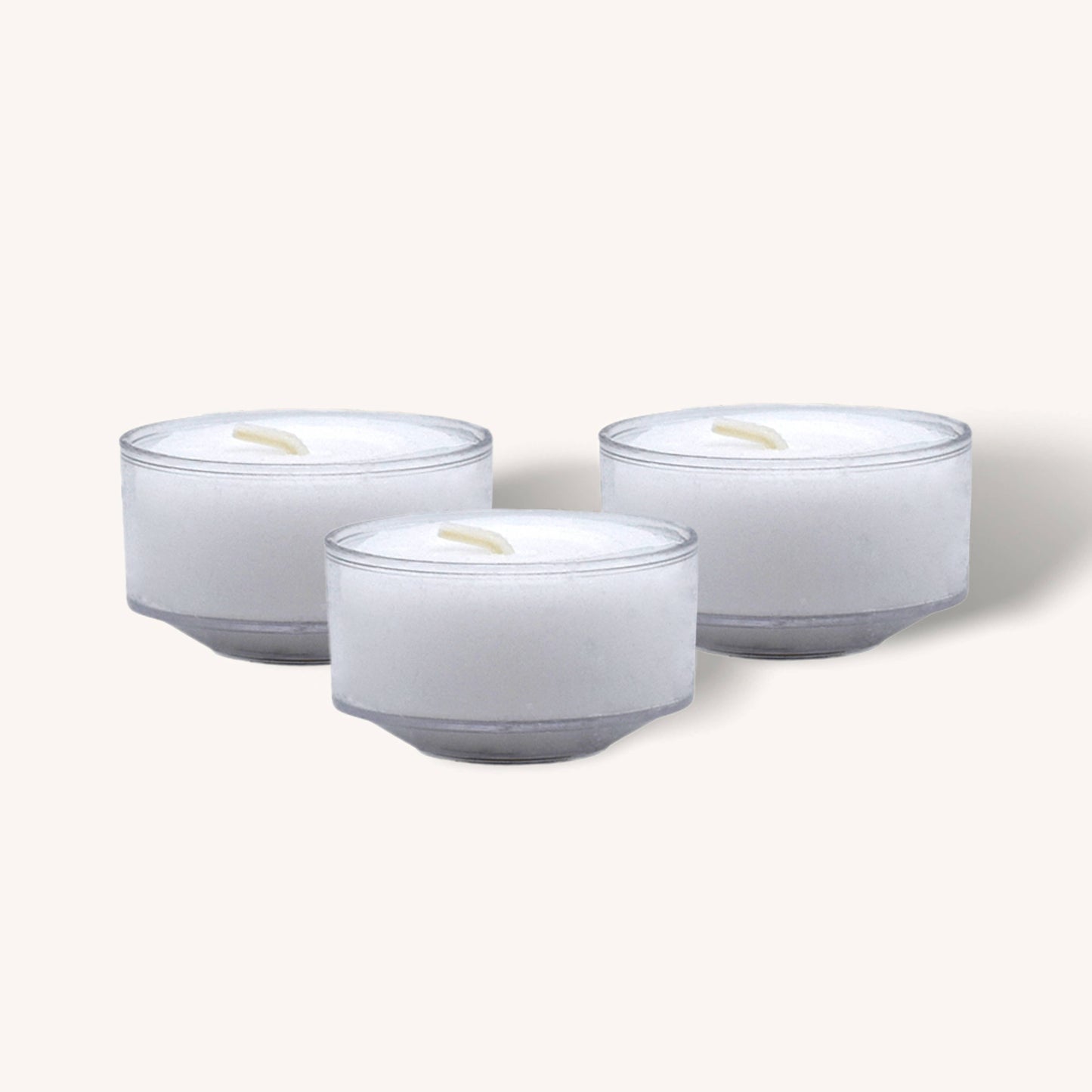 White scented tealight candles, 6 hour burn, pack of 15