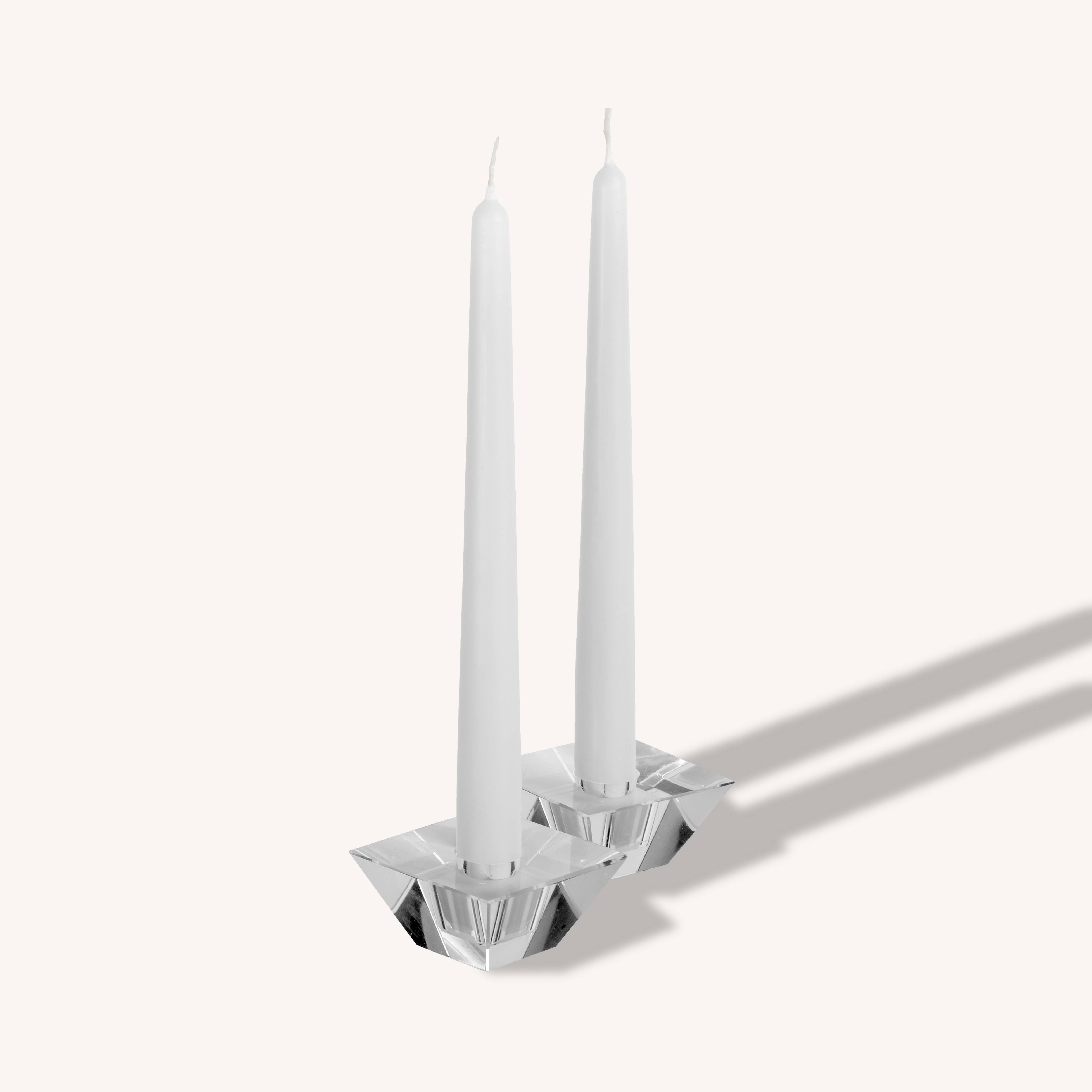 White Taper Candles - 12 Inch - 12 Pack