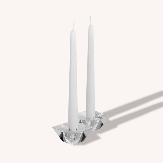 White Taper Candles - 12 Inch - 12 Pack