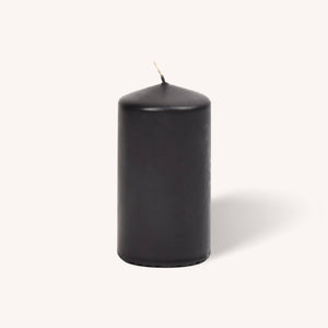Black Pillar Candles - 3" x 6" - 6 Pack