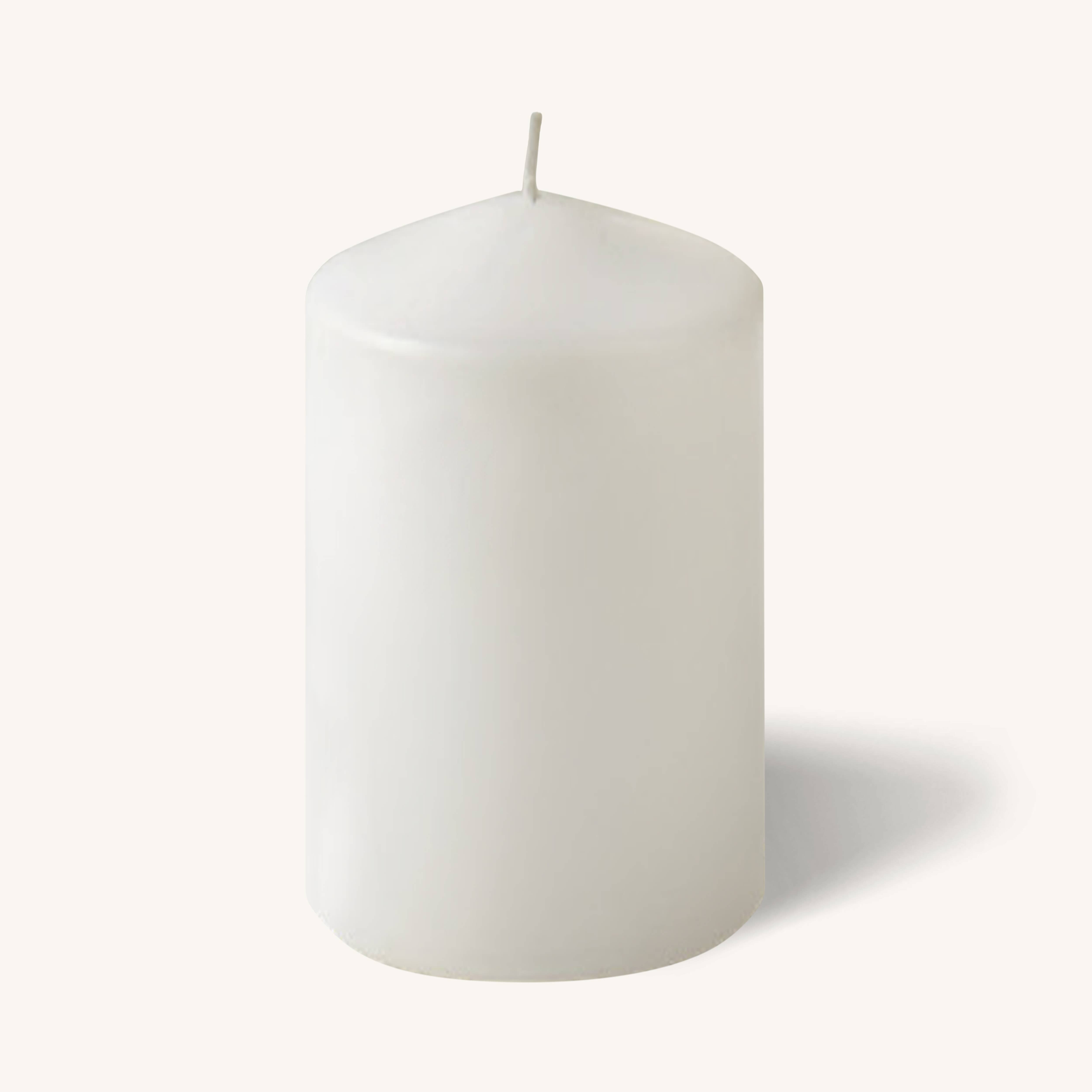 White Pillar Candles - 3" x 6" - 6 Pack