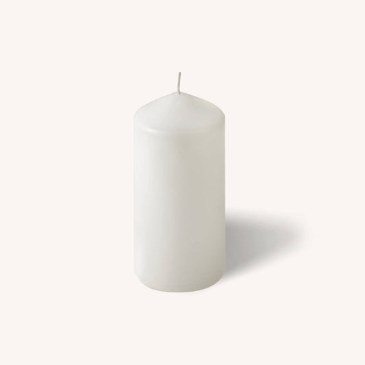 White Pillar Candles - 2" x 4" - 4 Pack