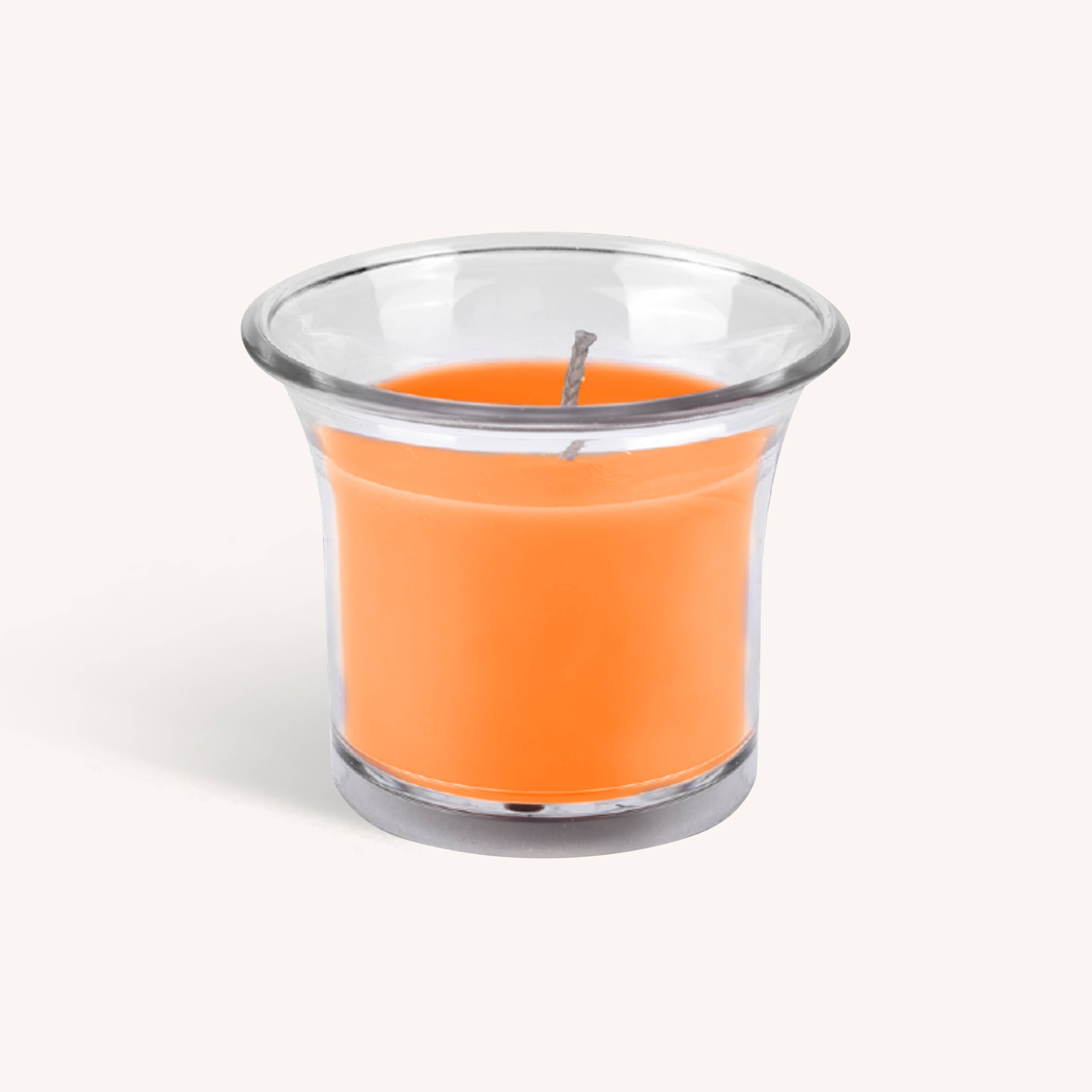 Scented Candles In Plastic Cups - Winter Orange - 12Hr - 4Pk