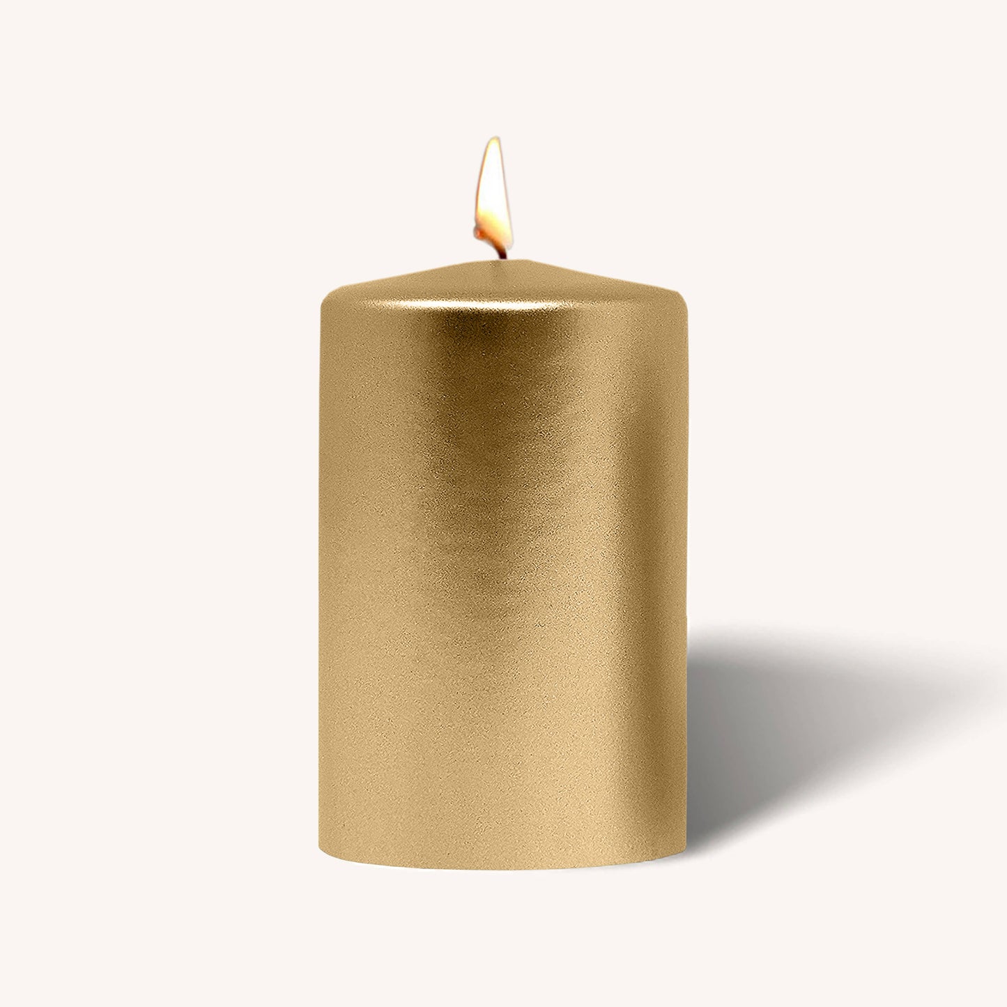 Metallic Antique Gold Pillar Candle - 2.5 x 4" - 6 Pack